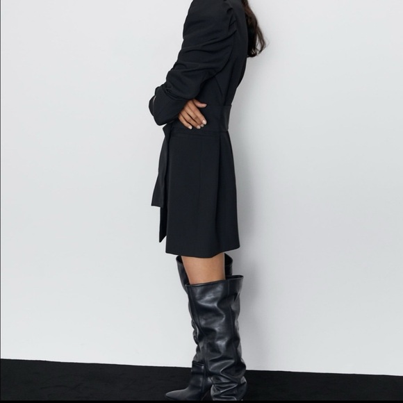 Zara Black Blazer Dress Size XS - Picture 3 of 16